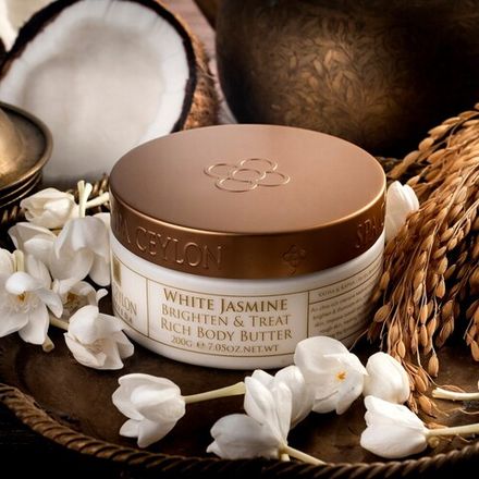 Батер для освітлення для тіла Білий жасмин 200 г, SPA Ceylon
