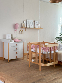 Детская кроватка трансформер Ingvart Nika 5 в 1 70 Slim