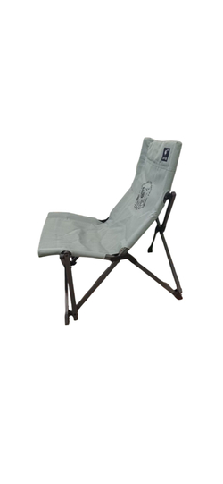 Кресло складное на металлических ножках серый