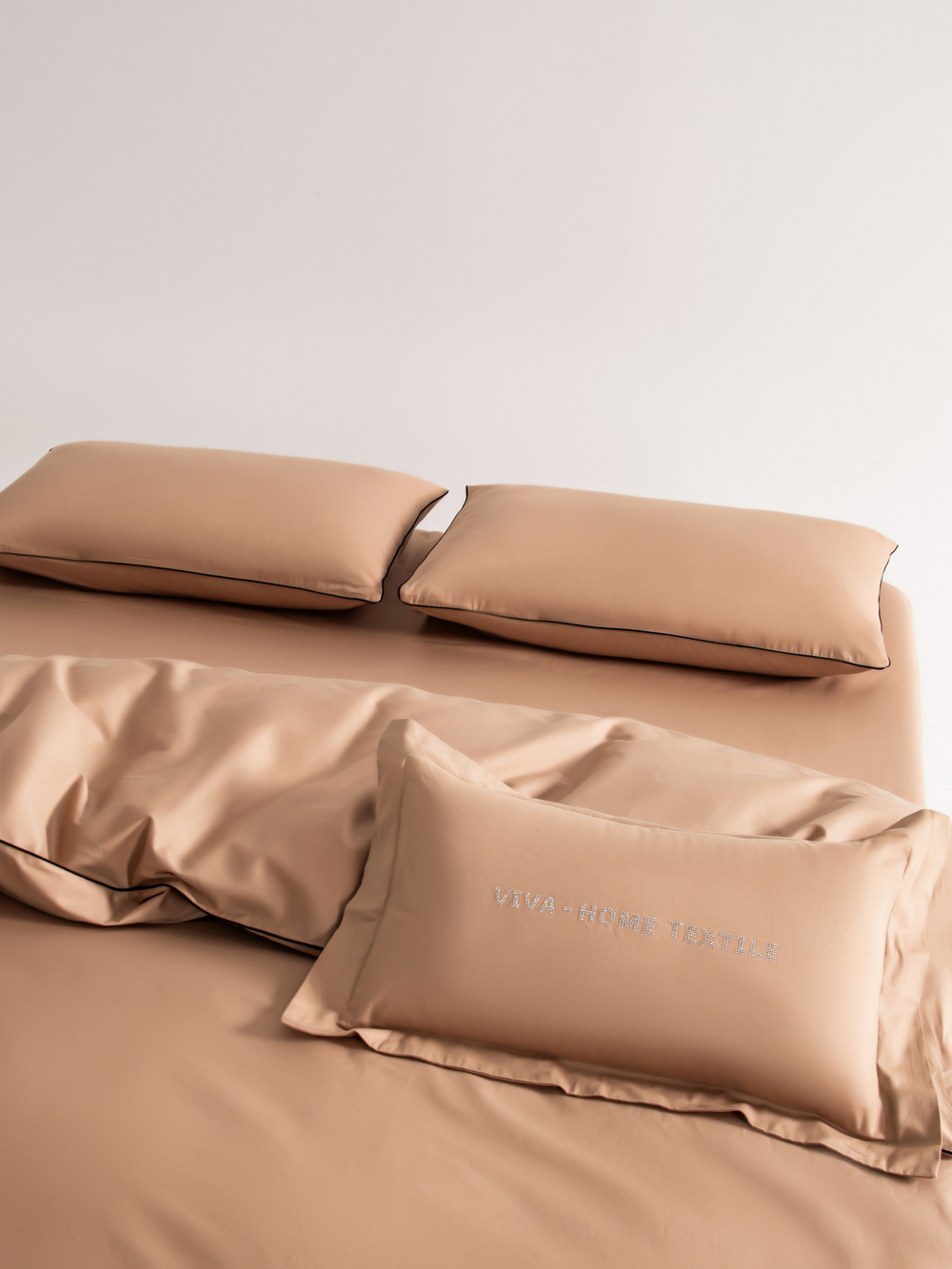 Комплект постельного белья Однотонный Сатин Элитный OCE015
