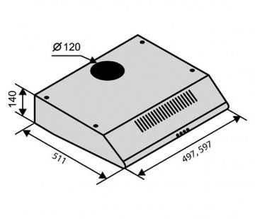 Витяжка VENTOLUX PARMA 60 WH