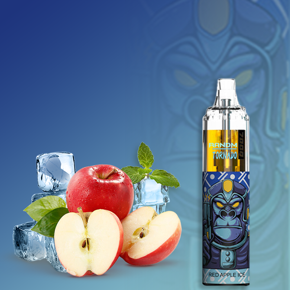 RandM Tornado 7000 2% Red Apple Ice