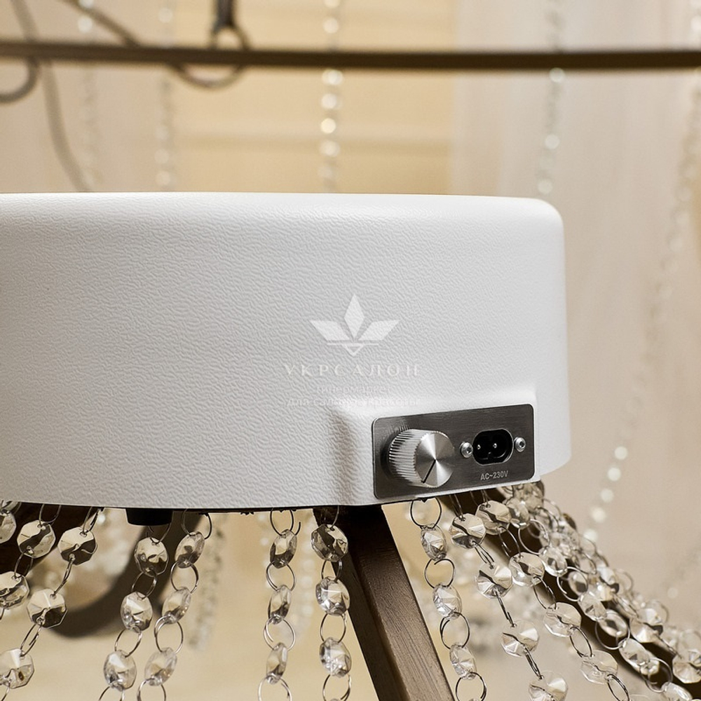 Вытяжка маникюрная настольная Jacky Ring c HEPA фильтром, белая