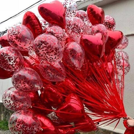 Шарики LOVE YOU — 25 штук