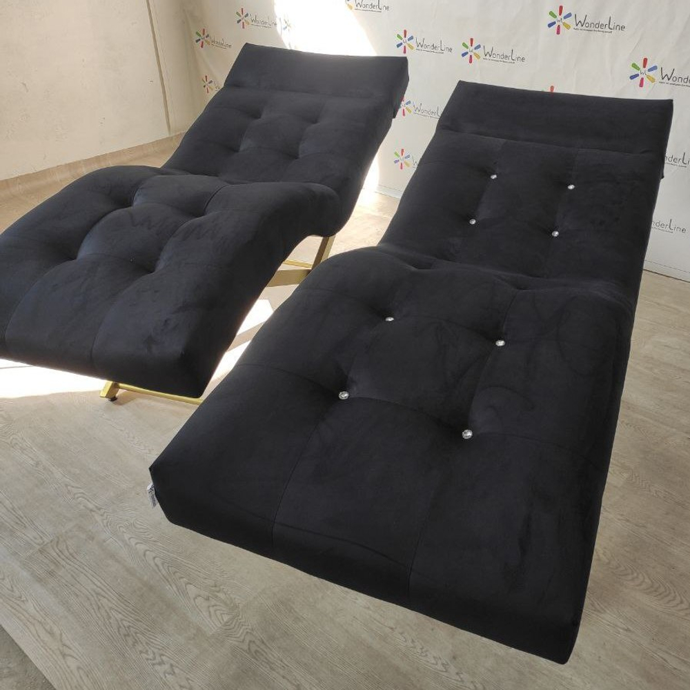 Анатомічна кушетка Tertio Gold зі стразами для лашмейкерів та бровістів