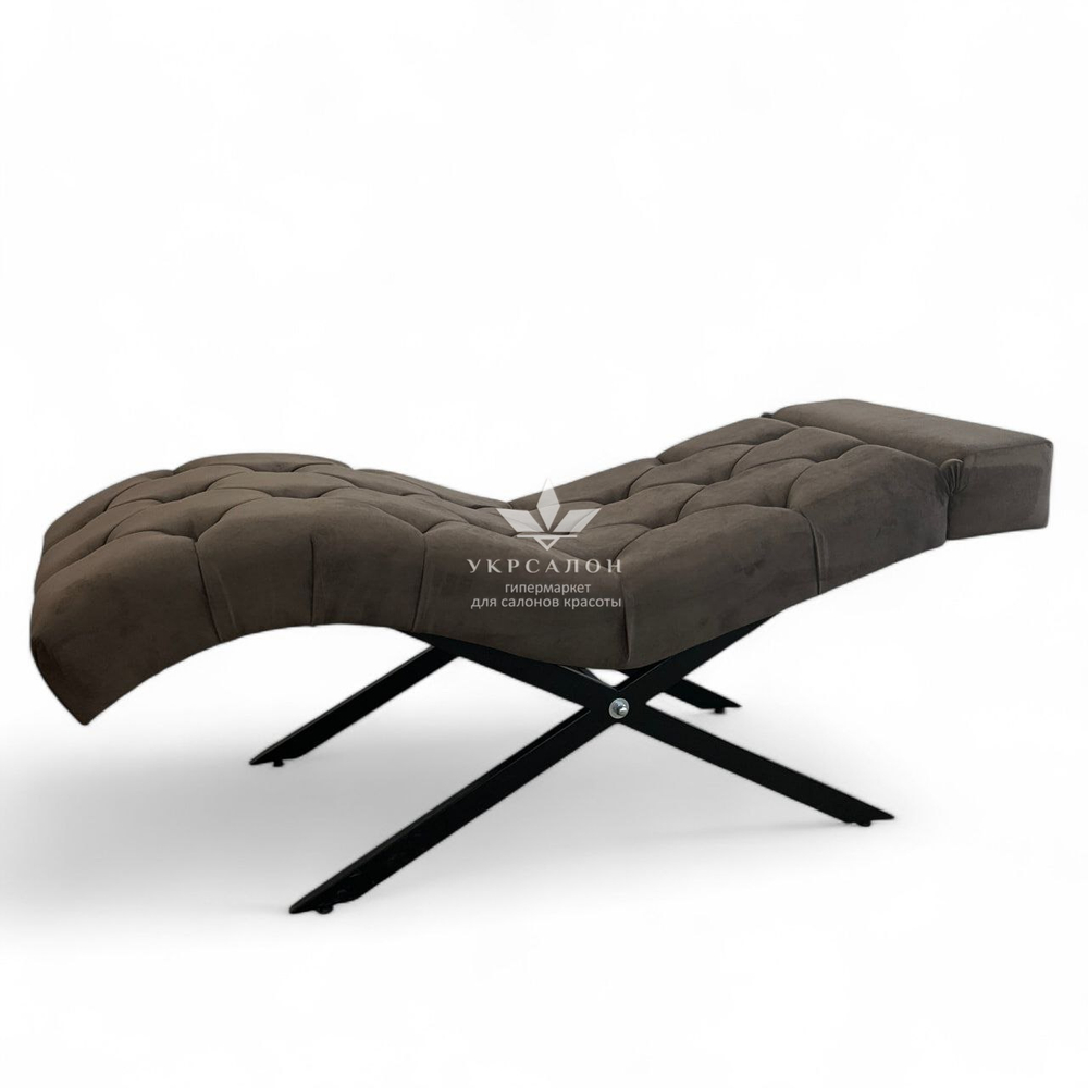 Анатомічна кушетка Mark 555-04 зі стразами та підголівником для лашмейкерів та бровістів