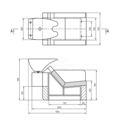 Парикмахерская  мойка 1005