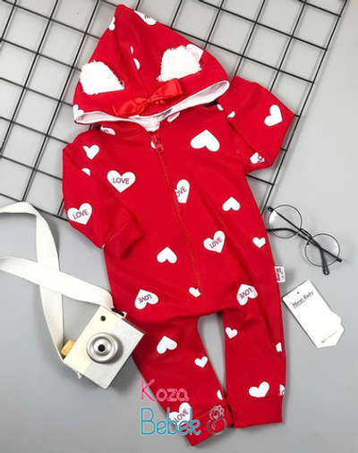 Ромпер із капюшоном "LOVE", двунитка