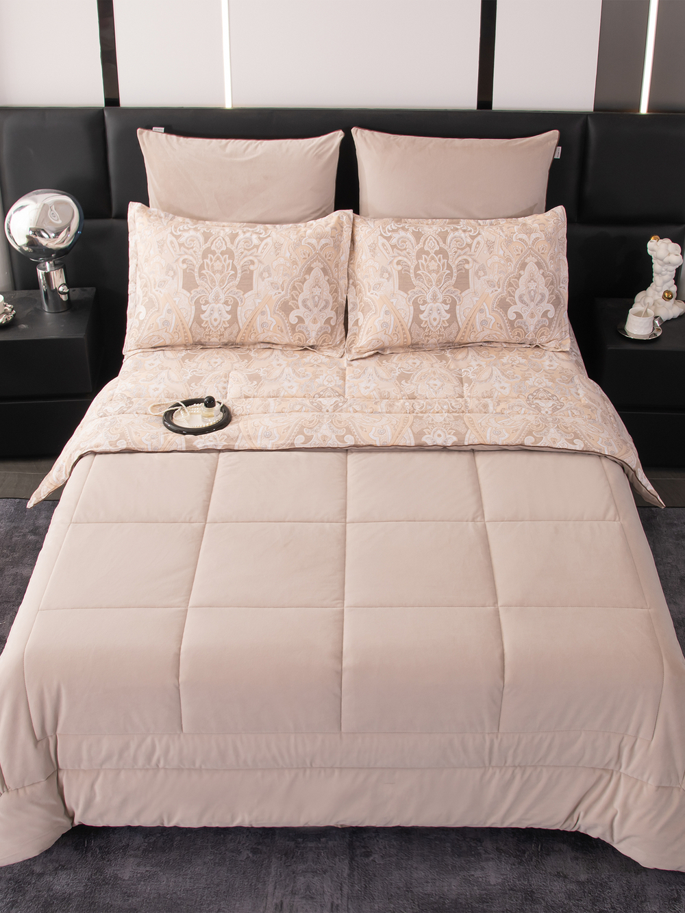 Комплект постельного белья Сатин Velouria Luxe с Одеялом VL003