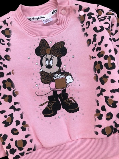 Костюм 2в1: світшот, штани "Мінні", трьохнитка з начосом ТМ "Donino" (74 см)