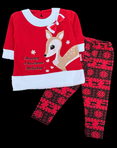 Костюм 2в1: світшот, штани "Новорічний", футер