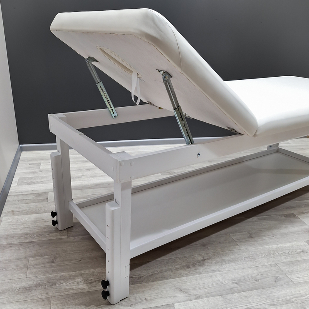 Стаціонарний масажний стіл KP-11 White