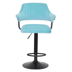 Стілець для візажу Jef velor black