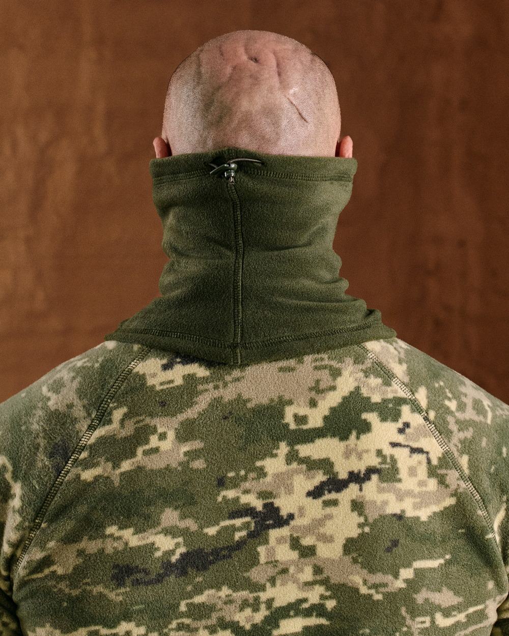 Шарф-труба (бафф) анатомічний флісовий кольору хакі чоловічий (арт. 6062200201)