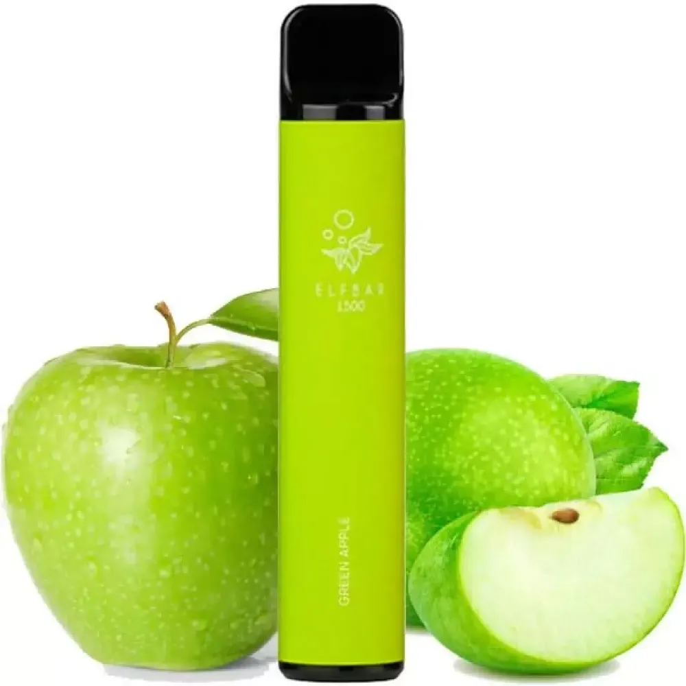 ELF BAR 1500 Green Apple (5% nic)
