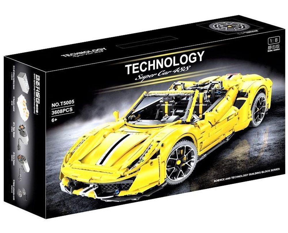 Игрушечная машинка Technic GTE 488/Супер гоночный автомобиль T5005К T5005А 3608