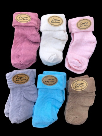 Шкарпетки "Color", бавовна ТМ "Zeyno" (0-6 міс)