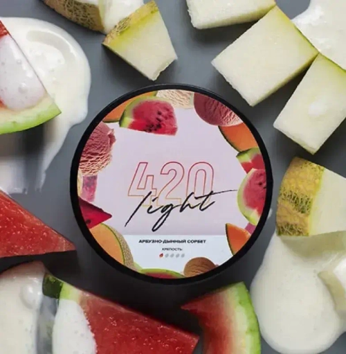 Табак 420 Light Арбузно-Дынный Сорбет 100г