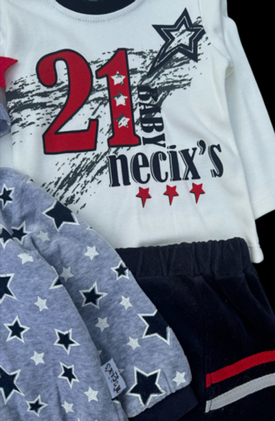 Костюм 3 в 1, бавовна, велюр: кофта, штани, реглан "Necix's"