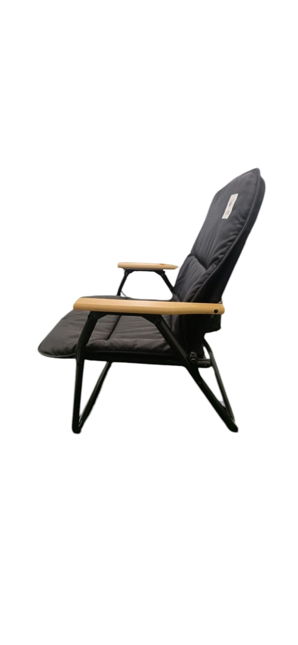 Кресло складное с накидкой черный