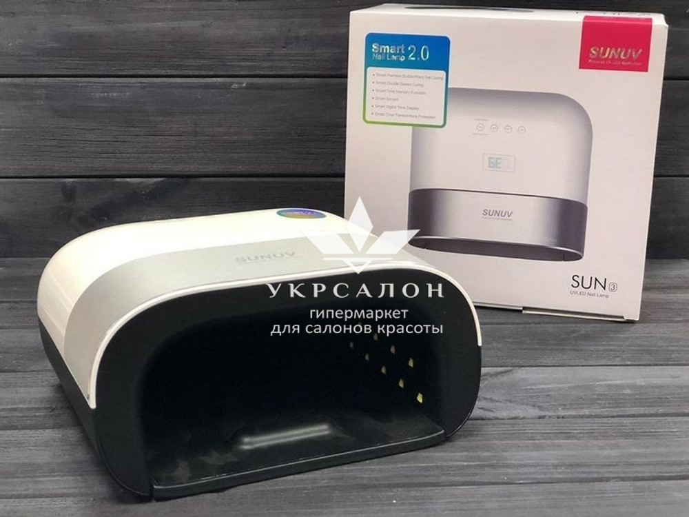 Лампа для манікюру LED + UV Sun 3 нового покоління з кварцовими діодами, 48W