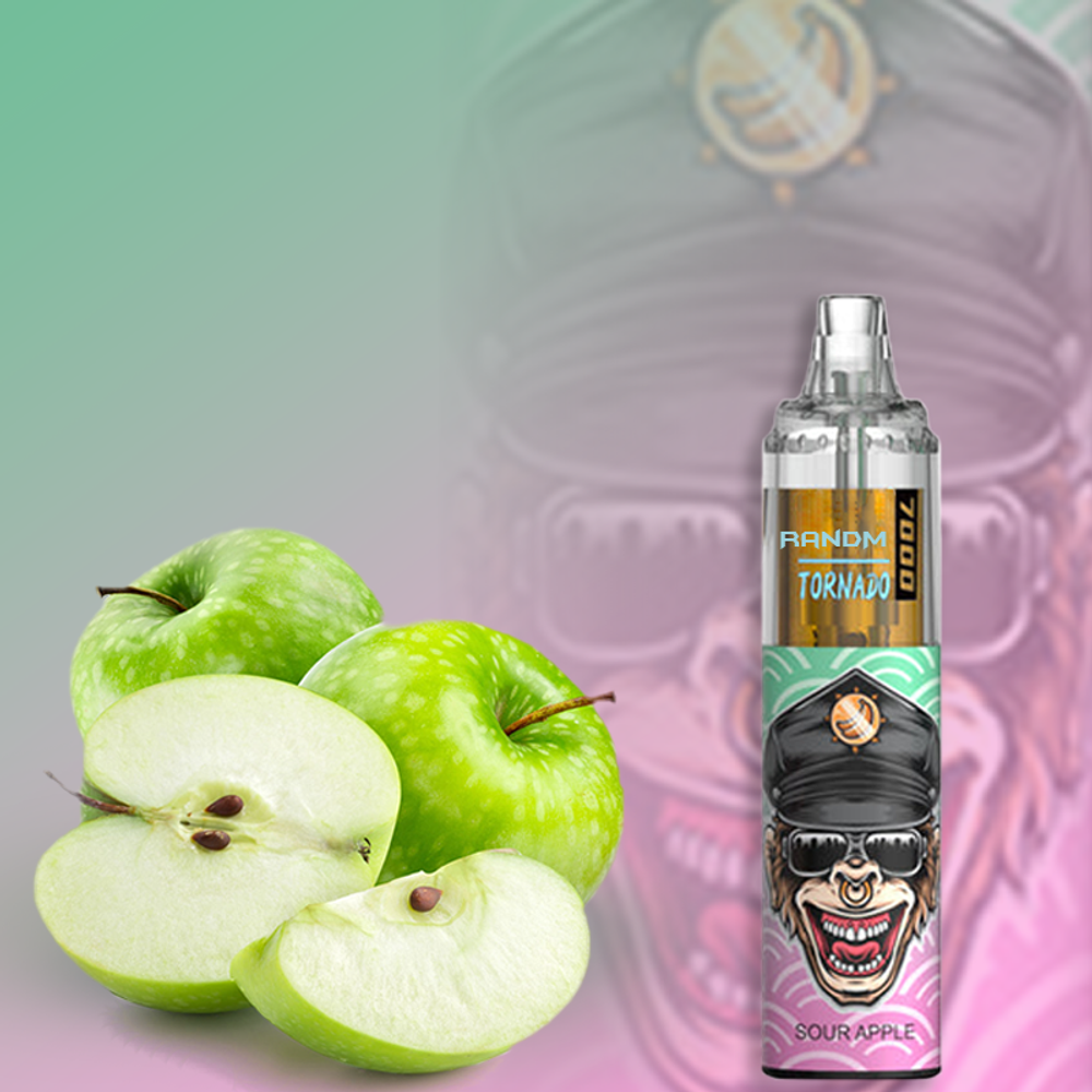 RandM Tornado 7000 2% Sour Apple