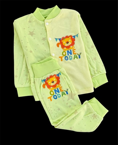 Костюм 2 в 1: кофта, штани "Принт", інтерлок ТМ "Happy ToT" (74 см)