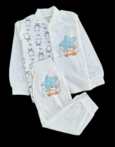 Костюм 2 в 1: кофта, штани "Принт", інтерлок ТМ "Happy ToT"