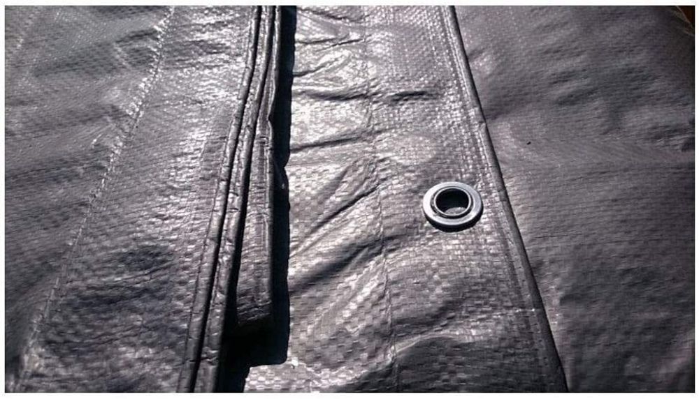 Тент полипропиленовый 4х6 от дождя и снега, затеняющий 100г./м2 (серый)