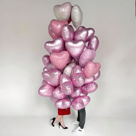 Рожеві кульки сердечки