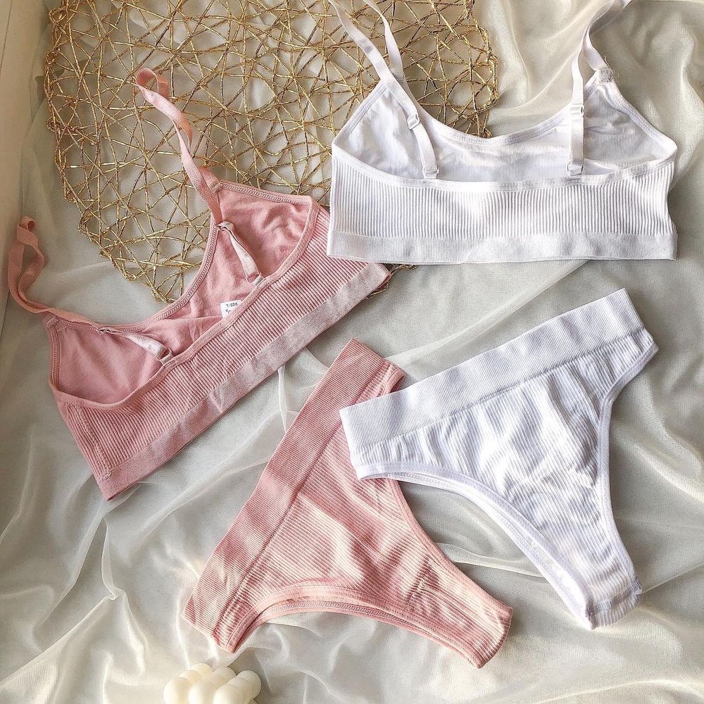 Комплект білизни в рубчик