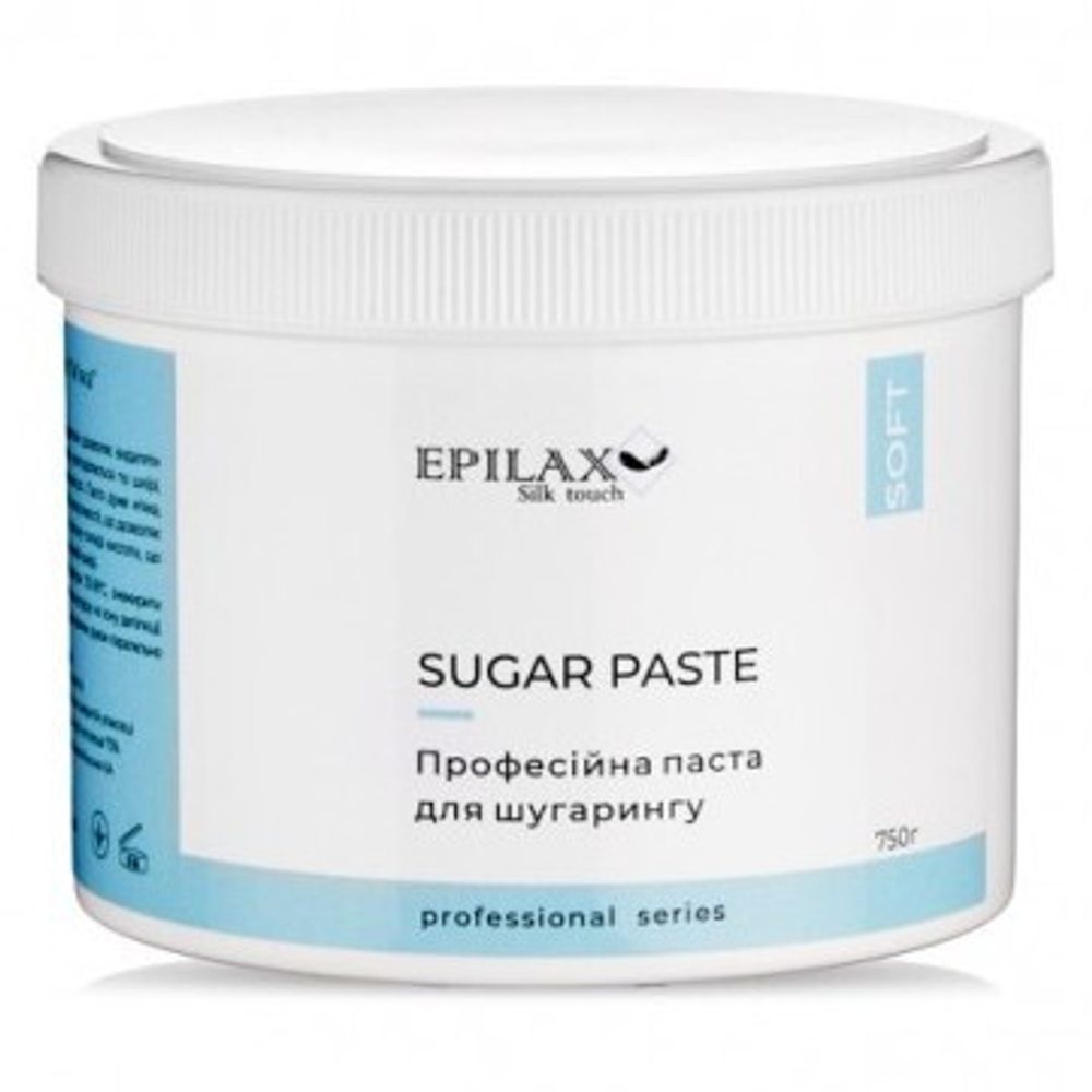 Бескислотная сахарная паста для шугаринга Epilax плотность Soft, 750г