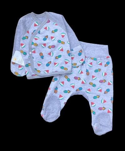 Комплект 2в1: льоля, повзунки "Принт", кулір, ТМ "Happy ToT"