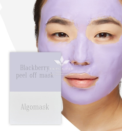 Альгінатна маска, проти старіння з чорницями та вітаміном С Blackberry peel off mask, Algomask