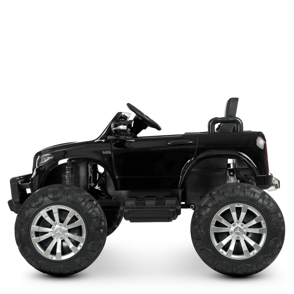 Дитячий електромобіль джип позашляховик Mercedes Monster Truck 480W 2 мотора (24V) автофарбування корпусу