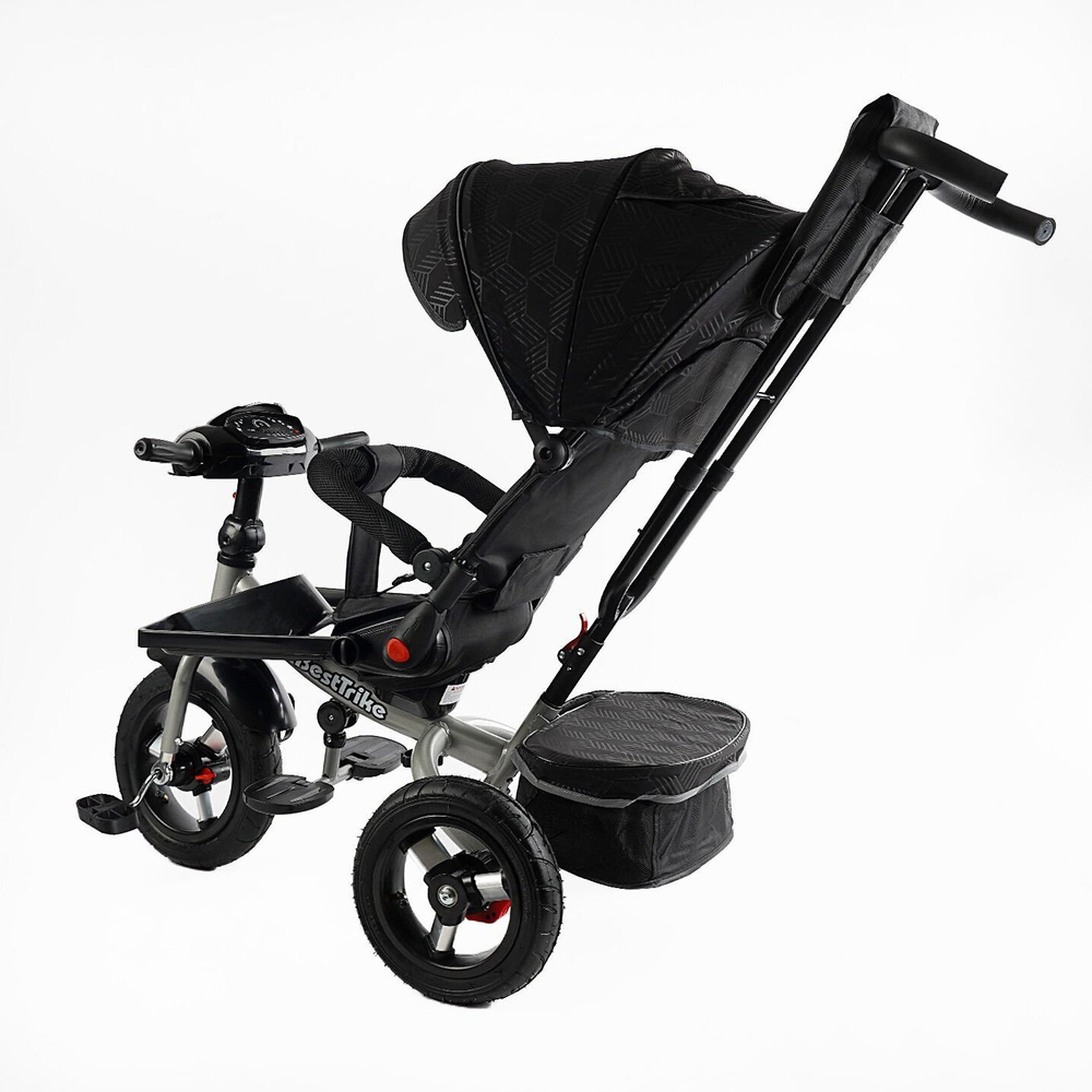 Дитячий триколісний велосипед Best Trike 6088 F надувні/фара, з USB, пультом, батьківською ручкою