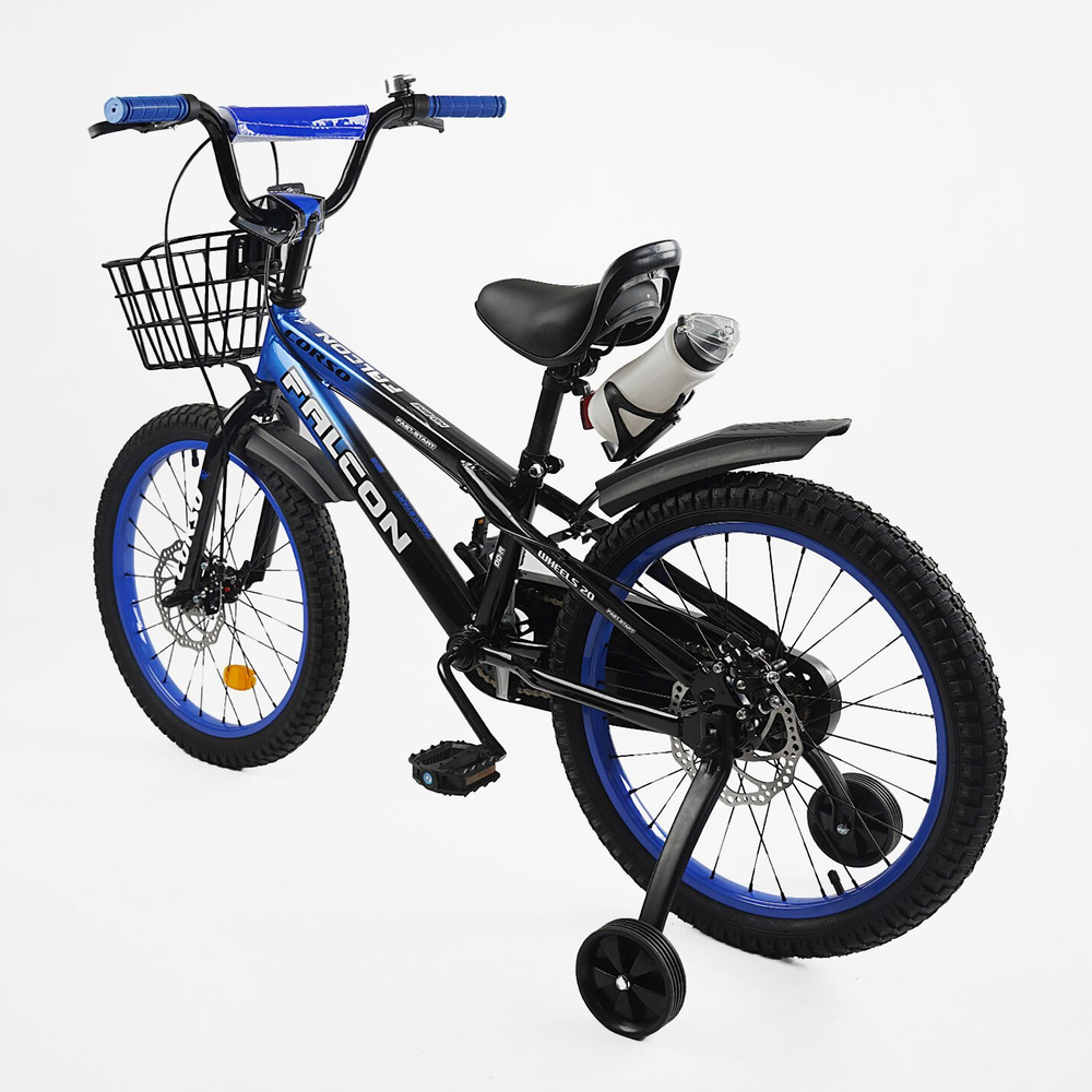 Детский двухколесный велосипед 20 дюймов Corso Falcon с корзиной