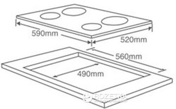 Варильна поверхня електрична INTERLINE VCE 630 BA