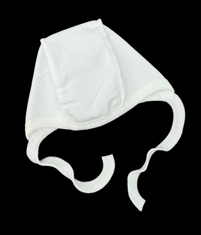 Шапочка із завязками, футер ТМ "Happy ToT" (0-1 міс, 36 см)