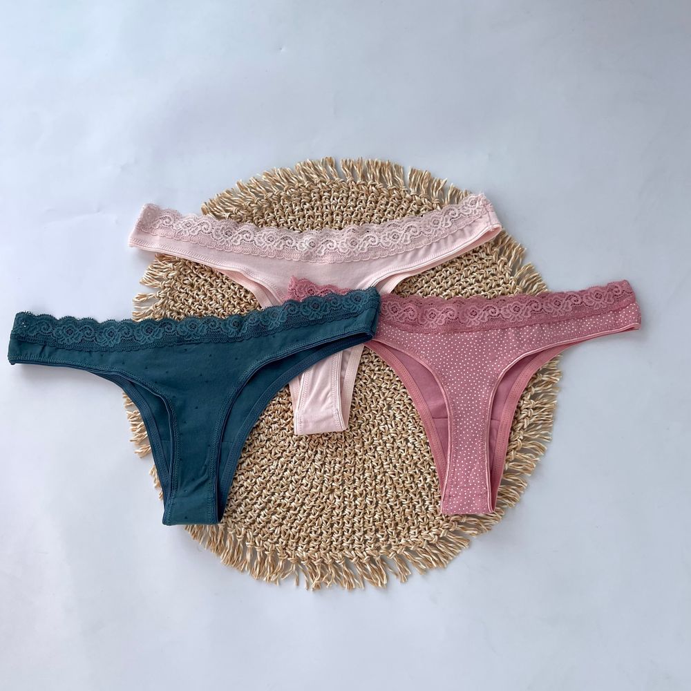 Трусики з мереживним поясом