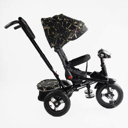 Дитячий триколісний велосипед Best Trike 6088 F надувні/фара, з USB, пультом, батьківською ручкою