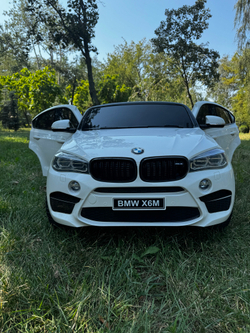Дитячий двомісний електромобіль джип BMW X6M "WeKids Cars"