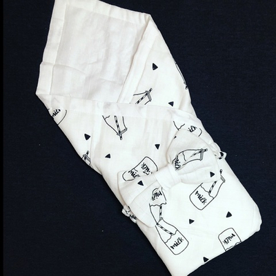 Конверт-ковдра з бантом, муслін, хлопкопон, 80*80 см, ТМ "UA"