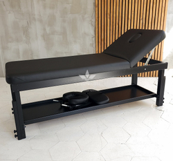 Стаціонарний масажний стіл KP-10 plus Black