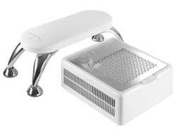 Настольная маникюрная вытяжка с HEPA фильтром Teri 800, цвет белый (сетка металлик)