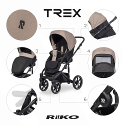 Универсальная коляска 2 в 1 Riko Trex