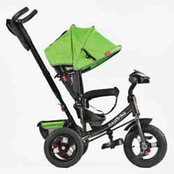 Дитячий триколісний велосипед Best Trike 3390 надувні/фара, з USB, пультом, батьківською ручкою