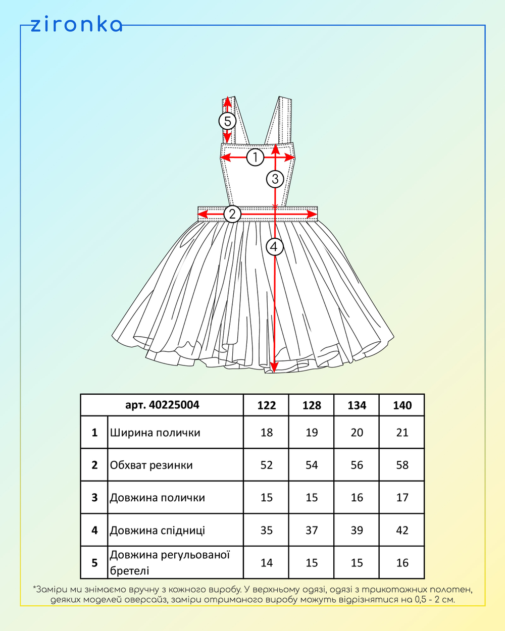 Сарафан синій для дівчинки (арт. 4022500402)