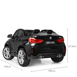 Детский двухместный электромобиль джип BMW X6M "WeKids Cars"