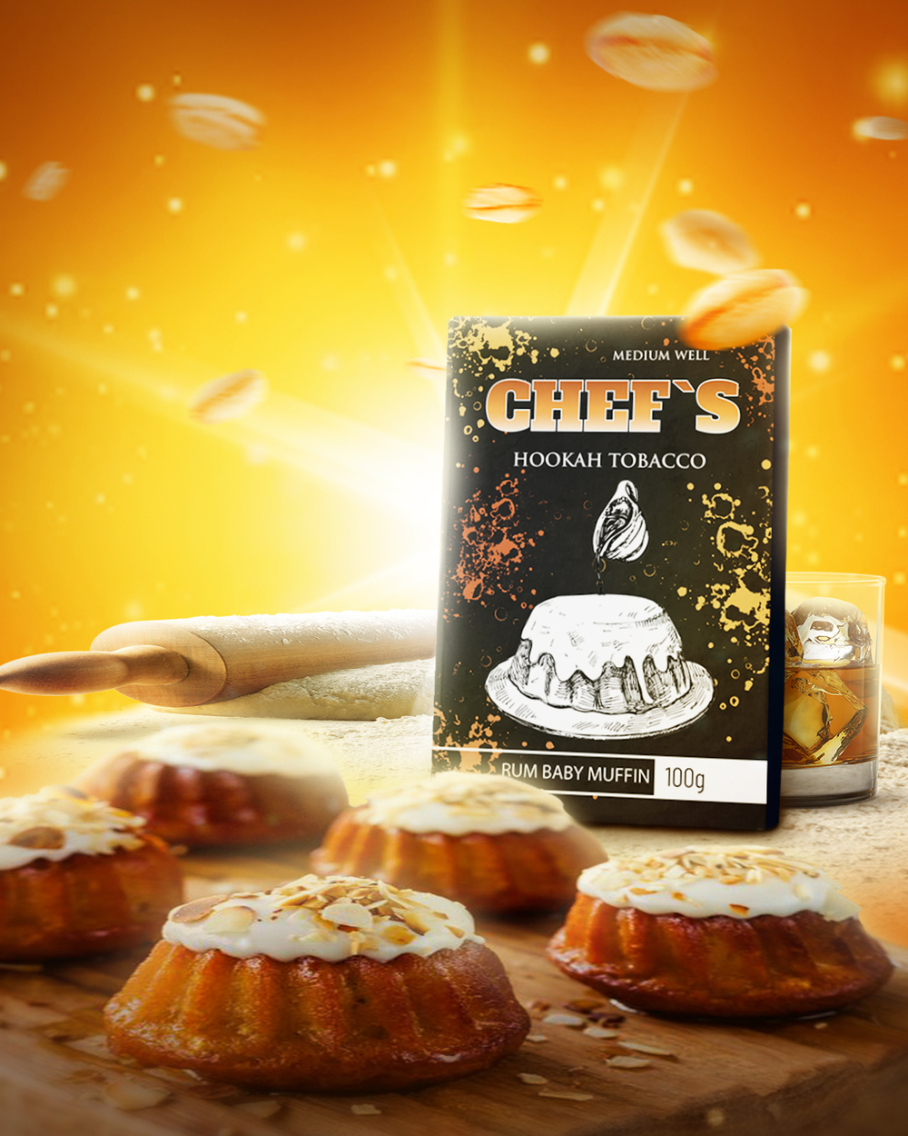 Табак для кальяна Chef’s Rum Baby Muffin (Ромовая Баба)